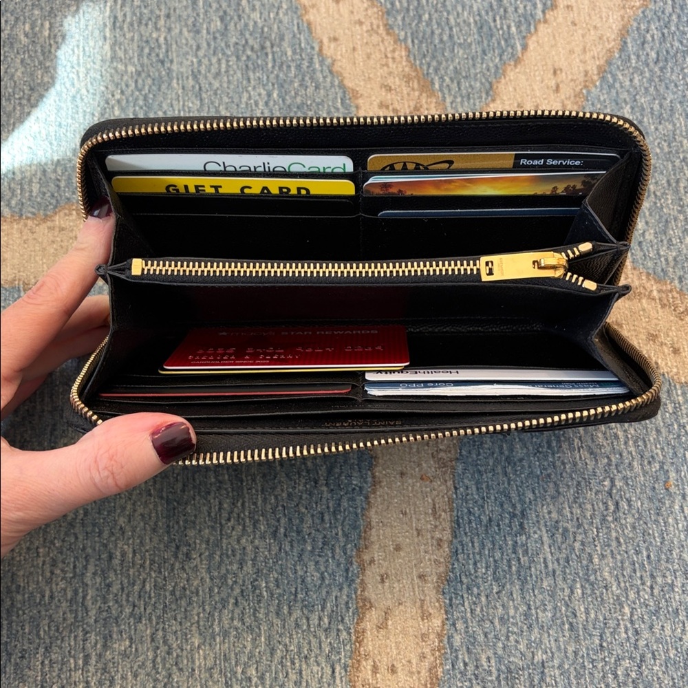 Yves Saint Laurent Chevron Continental Wallet - Picture 8 of 8